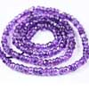 Natural Purple Amethyst Faceted Roundel Israel Cut Beads Strand Length 14 Inches and Size 3mm approx.Pronounced AM-eth-ist, this lovely stone comes in two color variations of Purple and Pink. This gemstones belongs to quartz family. All strands are best quality and hand picked. 
